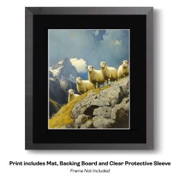 The Hills Are Alive With the Sound of Sheep art print