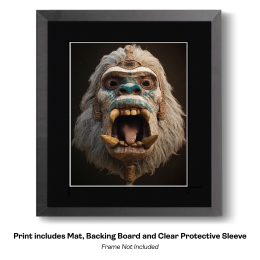 Bigfoot Mask 12 art print