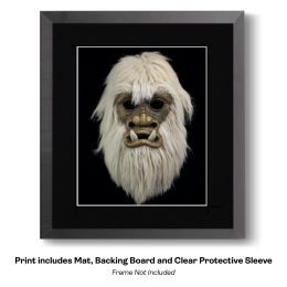 Bigfoot Yeti Mask 2 art print
