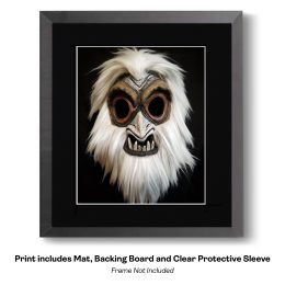 Bigfoot Yeti Mask 3 art print