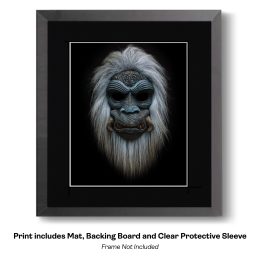 Bigfoot Yeti Mask 4 art print