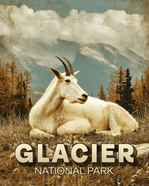 Resting Mountain Goat