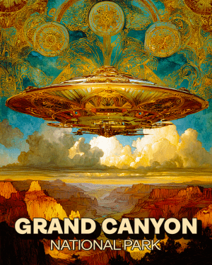 Massive Flying Saucer Over