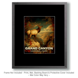 Vintage Bull Elk Art