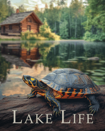 Painted Turtle on Log