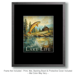 Vintage Jumping Trout Art