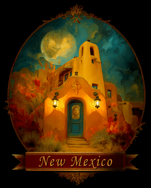 Vintage Church at Midnight