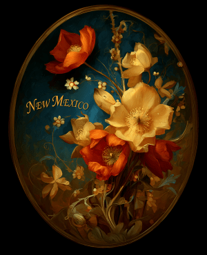 Vintage Floral Souvenir