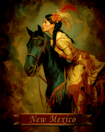 Vintage Souvenir Senorita and Horse