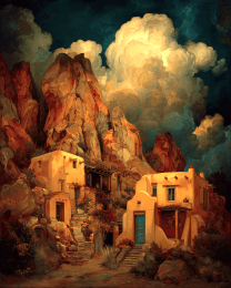 SW Nouveau Sonoran Desert Adobe Outpost