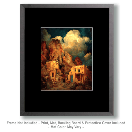 SW Nouveau Sonoran Desert Adobe Outpost Art