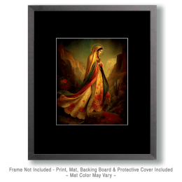 SW Nouveau Our Lady of Guadalupe Desert Landscape Art