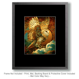 SW Nouveau Flying Owl Art