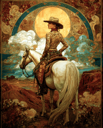 SW Nouveau Jackalope Cowgirl