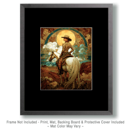 SW Nouveau Jackalope Cowgirl Art