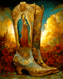 SW Nouveau Mother of Guadalupe Boots