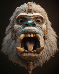 Bigfoot Mask 12 art print