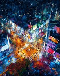 Impressionism Penthouse View of the City art print