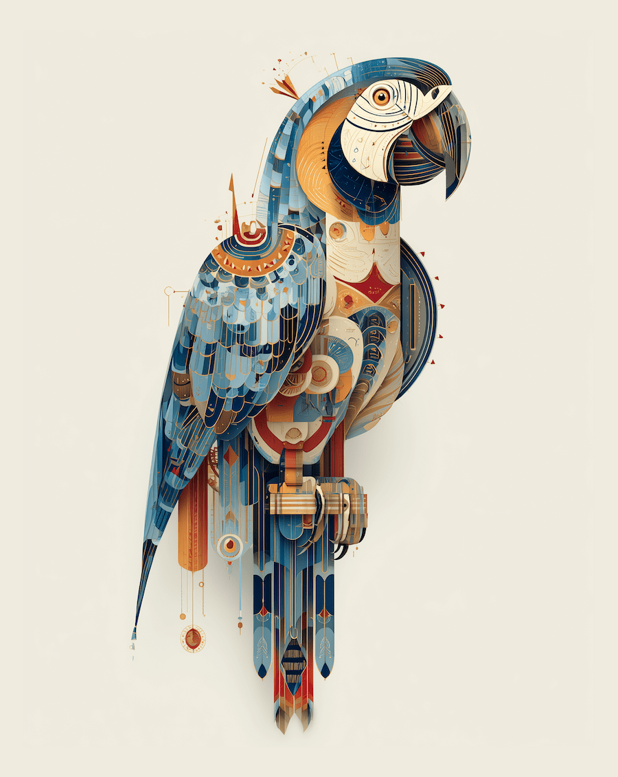 Magical Macaw Parrot 1 art print