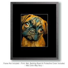 Pug Close-Up Art