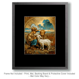 SW Nouveau Kids with Goat Art