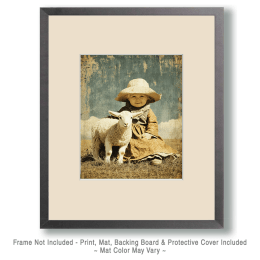 SW Nouveau Proud Baby Cowgirl and her Goat Art