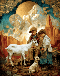 SW Nouveau Kids with Goat Kids