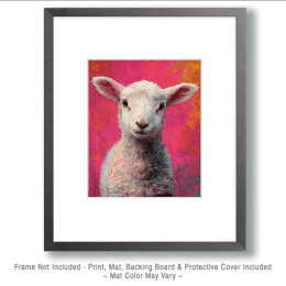 Cute Little Lamb Pop Art Print