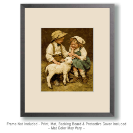 Children with Lamb Art