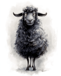 B&W Sheep