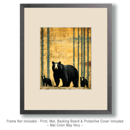 Ma Bear & Cubs Art