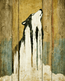 Abstract Howling Wolf