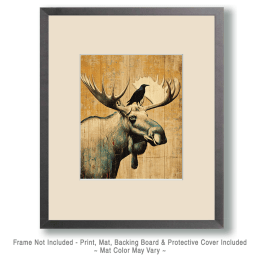 Moose & Raven Art