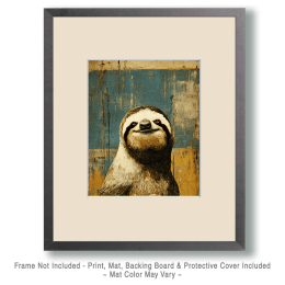 Smiling Sloth Art