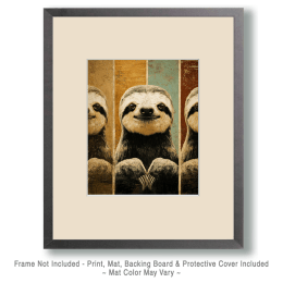 Three Sloths Art