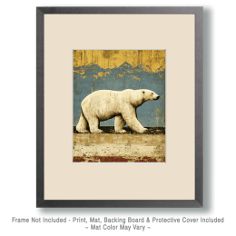 Walking Polar Bear Art