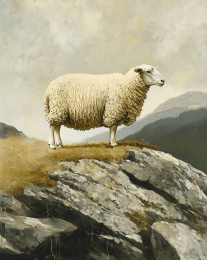 Lamb Searching for Bo Peep art print