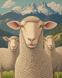 Paranoid Sheep art print