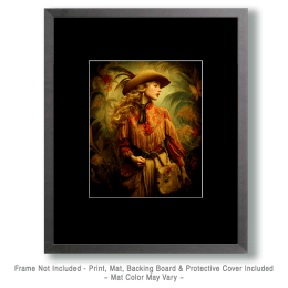 High Style Cowgirl Portrait Art