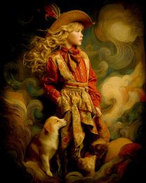 Young Frontier Cowgirl