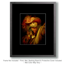 Tiny Tina the Kitten on Her Horse Art