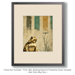 Toad & Dragonfly Art