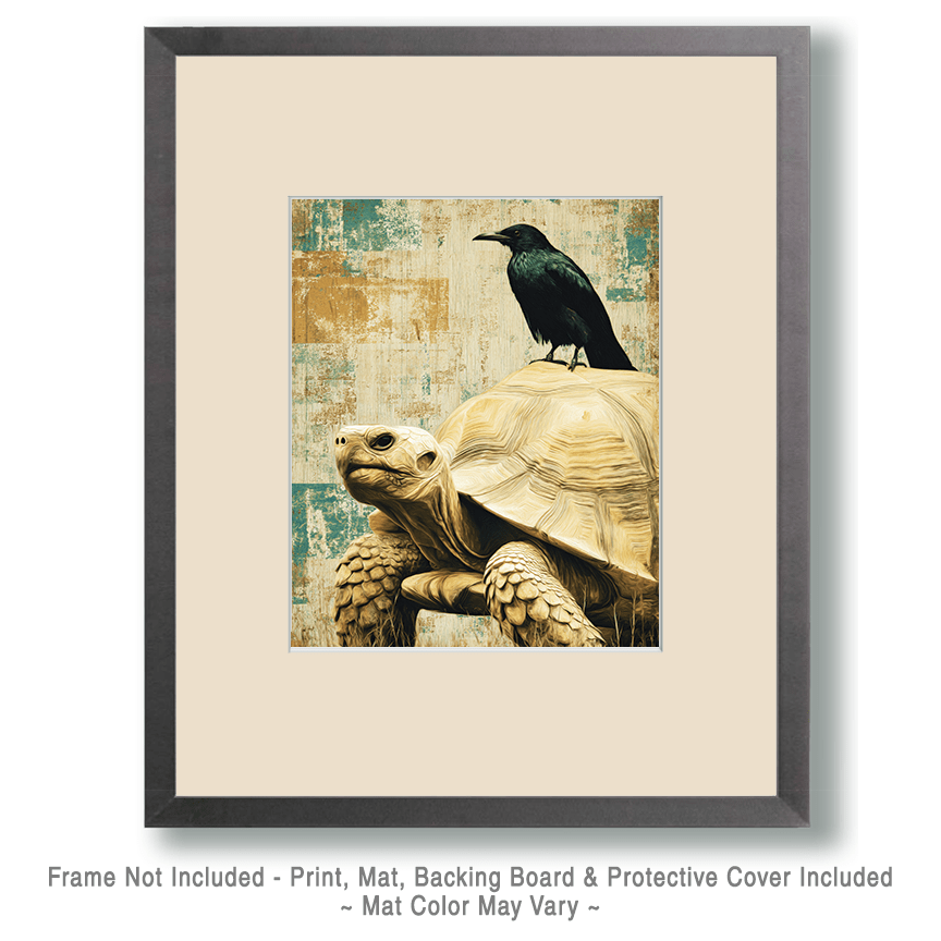 Raven on Tortoise Art