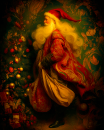 Vintage Nouveau Santa Claus