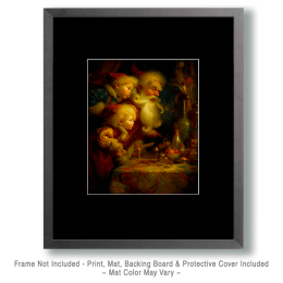 Vintage Nouveau Santa Claus and Children Art