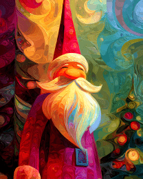 Abstract Santa Claus