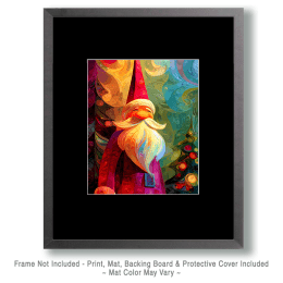Abstract Santa Claus Art