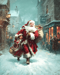 Running Santa Clause