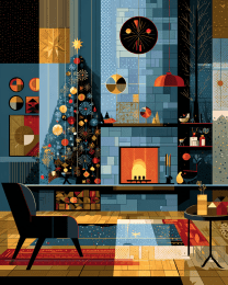 Mid-Century Modern X-mas Room