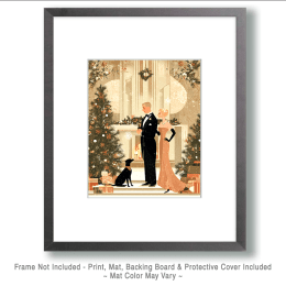 Mid-Century Modern X-mas Toast Art